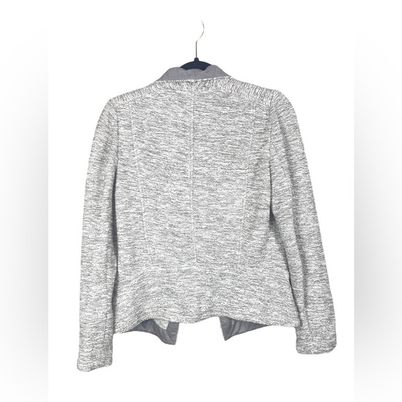 Vince Luxury Capsule Cream Gray Marled Open-FrontCardigan Jacket Size Small - Picture 2 of 7